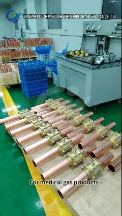 2 3 Piece 600 Psi Wog Copper K-Tube Brass Medical Gas Isolation Shut-off Ball Valve with Extensions Oxygen Cleaned Lockable Line Pipeline Valve Stop/Globe/Check